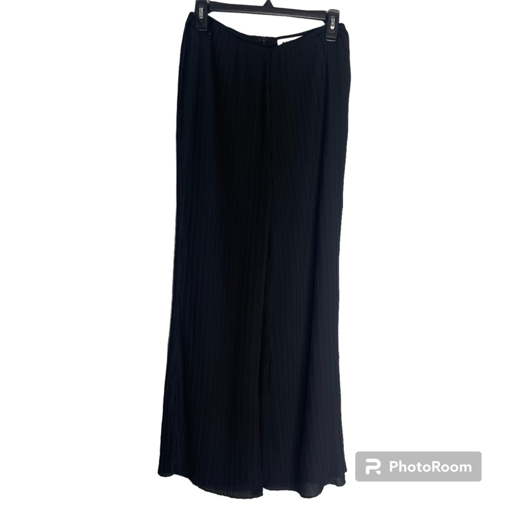 Keepsake the Label Pleated Wide Leg High Waisted Black Pants Small
